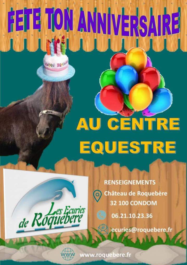 Animation poney anniversaire Condom